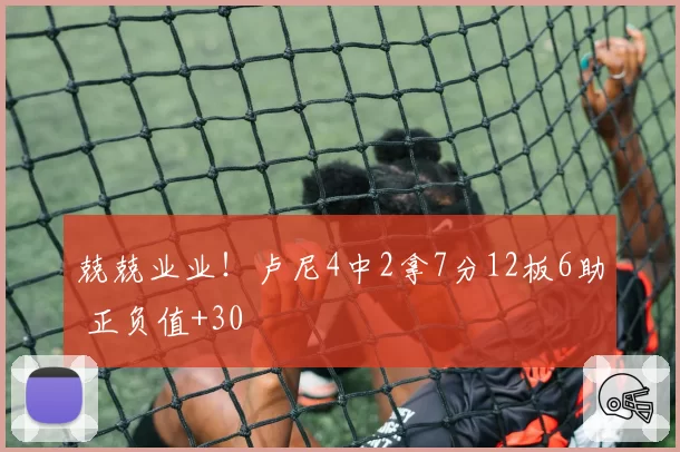 兢兢业业!卢尼4中2拿7分12板6助 正负值+30